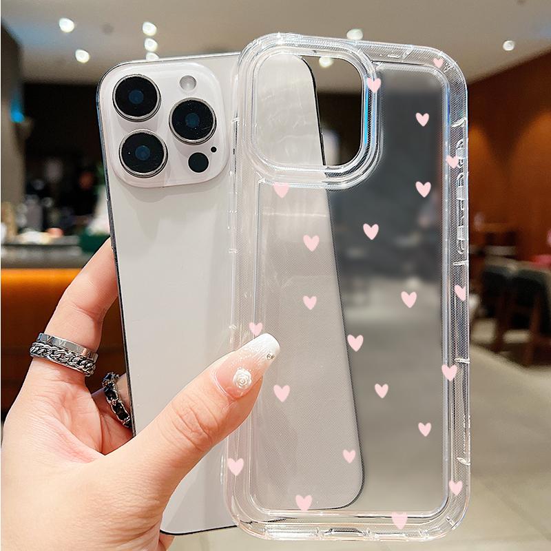 Vintage Love Heart Phone Case for Samsung Galaxy S25 S24 S23 S22 S21 S20 S10 Note20 Note10 FE Ultra Plus 4G 5G Clear Back Cover