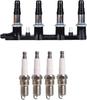 1pc Ignition Coil + 4pcs Iridium Spark Plugs For Chevrolet Cruze Sonic Aveo5 1.8L C1646 UF620