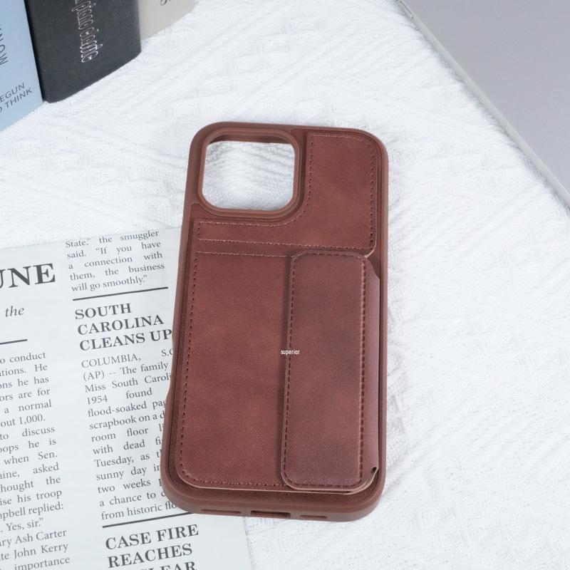 

Magnetic Leather Multifunctional Card Slot Phone Case for iPhone 17 Pro Max iPhone 11 коричневый