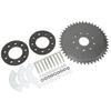 44 Tooth Sprocket with Mount Kit 9 Holes Better Transmission Performance for 50cc 66cc 80cc Motor Gas Engine