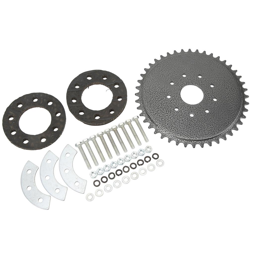 44 Tooth Sprocket with Mount Kit 9 Holes Better Transmission Performance for 50cc 66cc 80cc Motor Gas Engine