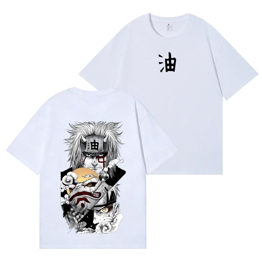 

Naruto Jiraiya Back Art Cotton Tee Highquality Streetwear Is Suitable for Both Unisex and Women 2026 New Summer S