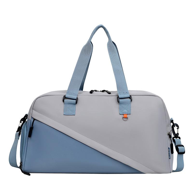 Simple business trip, large capacity, carry-on luggage with shoes compartment, wet and dry separation, sports and fitness bag can be set with tie rod.