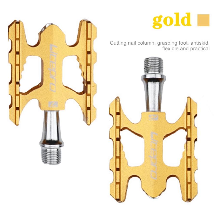 

Litepro K3 Folding Bike Pedal Sealed Bearing For Brompton Fnhon Aluminum Alloy Non-slip MTB Road BMX Universal Bicycle Pedals золотий