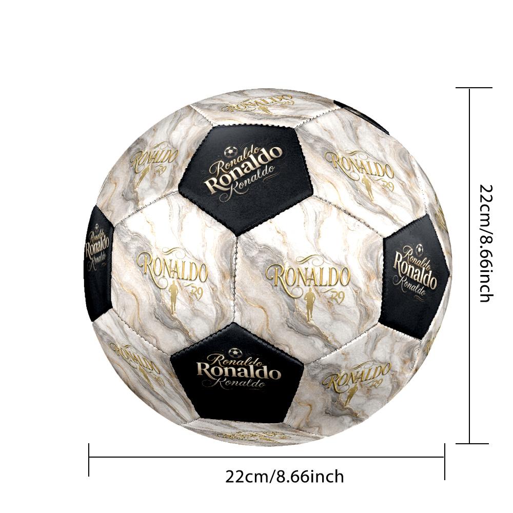 Ronaldo's Romantic Ronaldo Romance Size 5 Soccer Ball Machine-Stitched Indoor/Outdoor Universal Football Soccer Accessory Perfect Gift for Friends & F