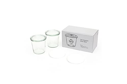 

Weck WECK GIFTBOX (MOLD 500ml x 2 / SILICONE CAP L White x 2 SET) WE-S215