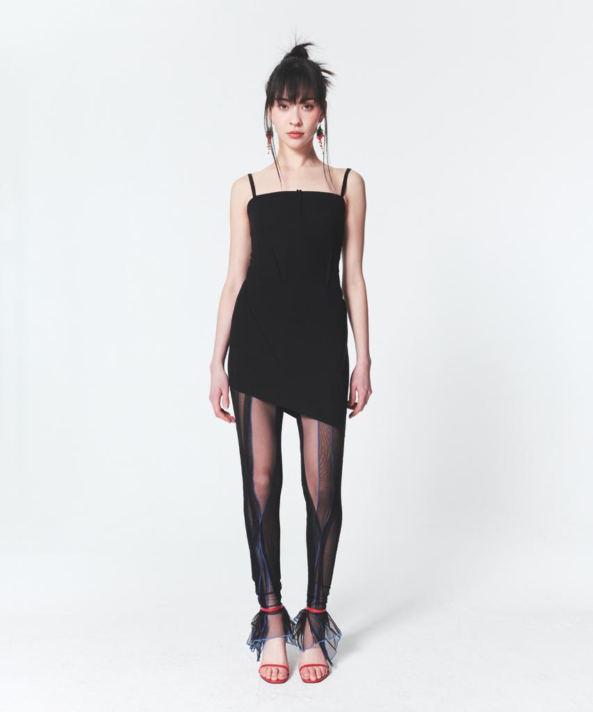 INPREP Raw Edge Mini Dress Black