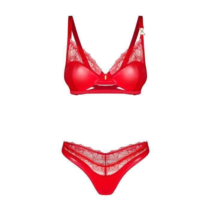 Obsessive - Aliosa Dvoudílný komplet - Červená L/XL