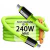 240W Dual Typ-C Silikon Schnellladekabel für Mobiltelefone & Tablets, 6A Digital