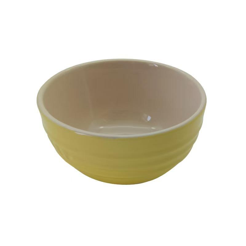 

Миска Le Creuset French Cool Color Емальована миска Рисова миска Побутовий кам яний посуд Порцелянова кругла миска Рисова миска Миска для локшини в супі жовтий