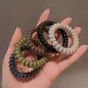 Korean Fashion Jelly Color Telephone Cord Hair Tie for Ponytails and Buns