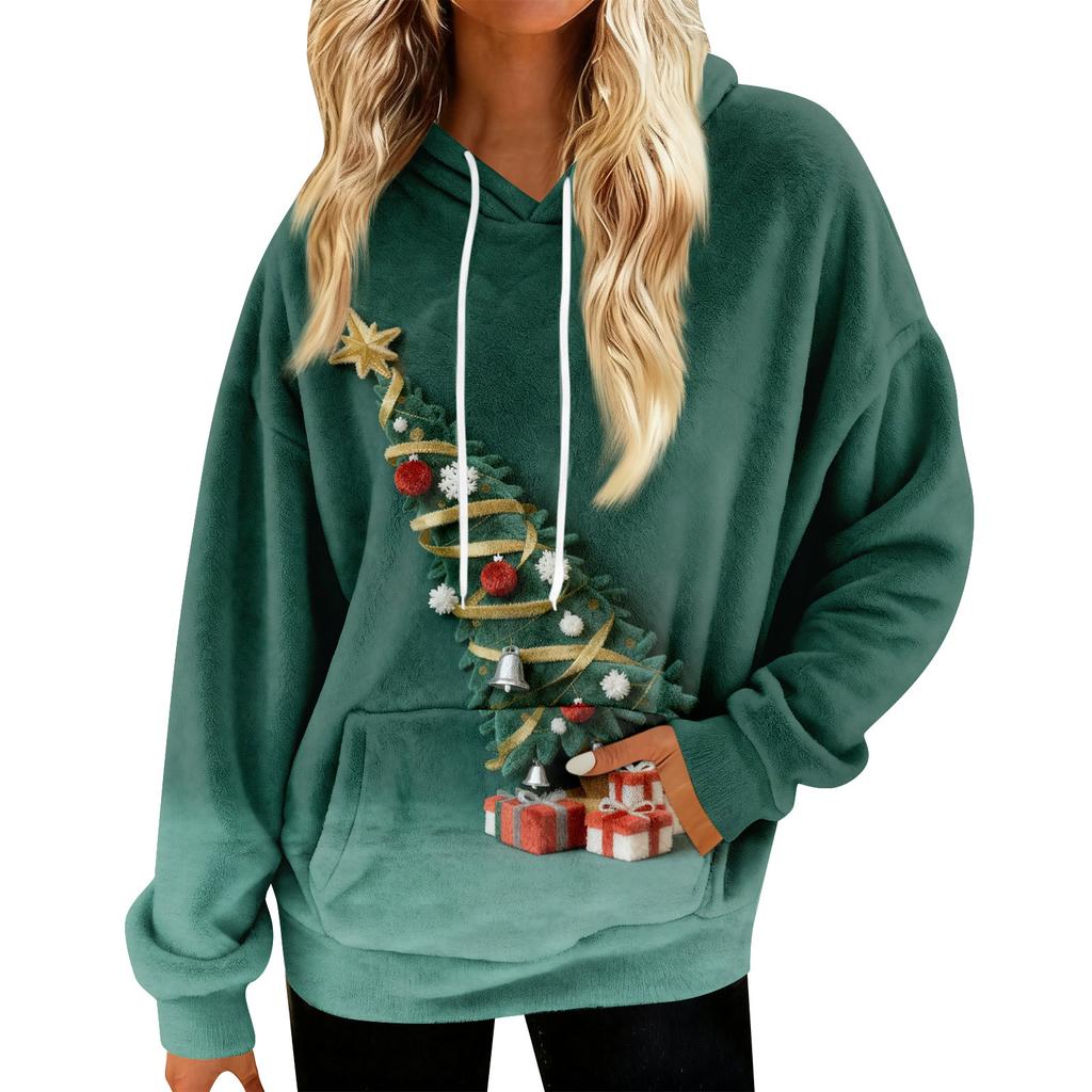 Hoodies For Women Oversized Winter Plush Cute Sweatshirts Pullover Trendy Fall Winter Clothes