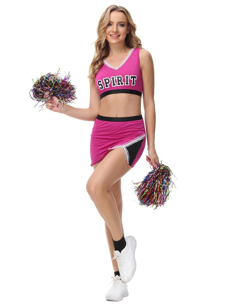 Weltcup Baby Cheerleader Kostüme – Europäische & Amerikanische Damen Mehrfarbige Performance Röcke