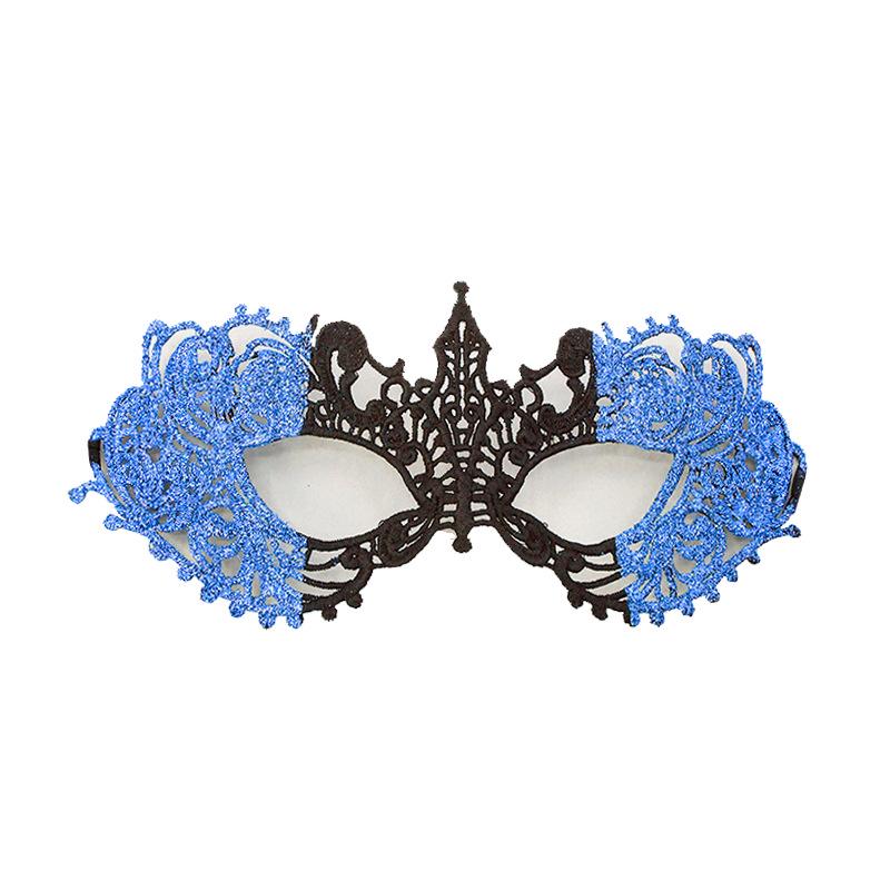 Cross-border Sexy Lace Eye Mask with Pointed Tips for Halloween & Christmas Masquerade