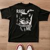Rage Consumes Me Cat Funny Cat Meme Tshirt Vintage Unhinged Cat Tee Grunge Punk Tshirt Unisex Unisex Harajuku Y2k Trendy Tee Tops
