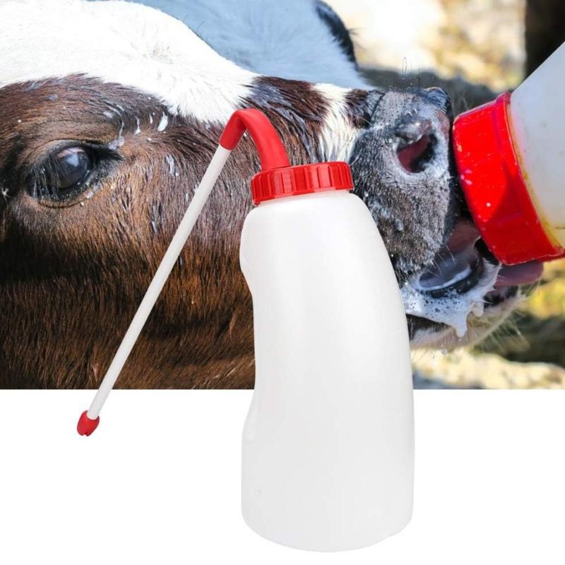 Large Capacity Calfs Nursing Bottle Food Grades Easyly Carry Livestock Feeders for Calfs Nutritions