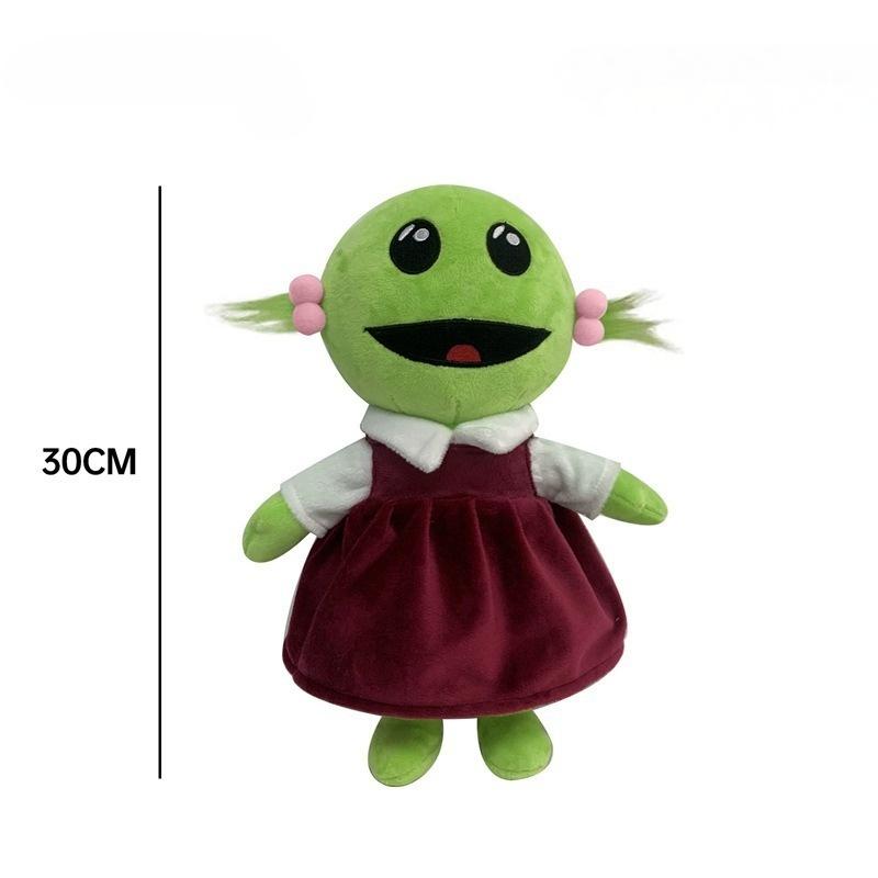 New Model Nanalan Mona Little Girl Plush Toy Green Alien Doll зелёный