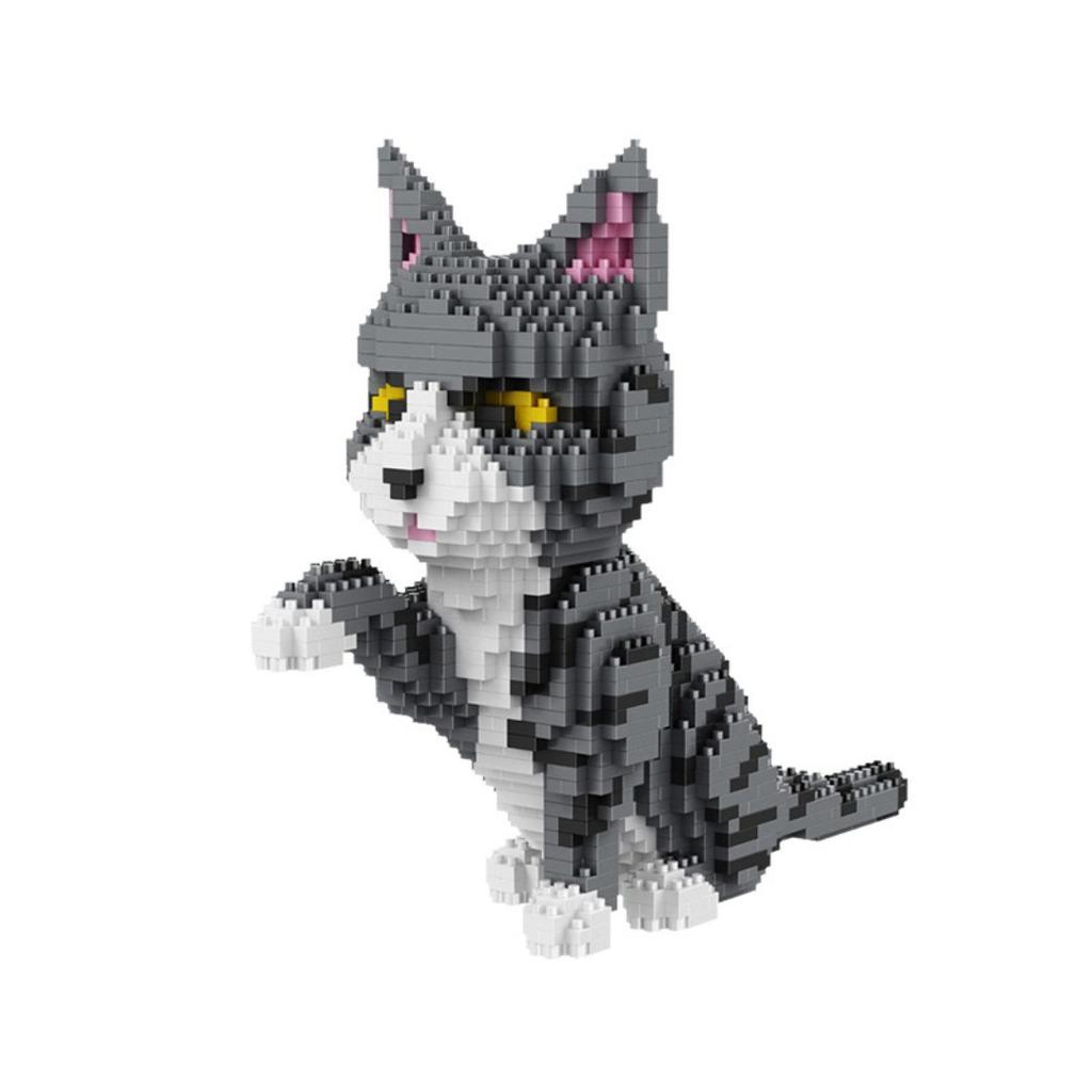 Diamond Pet Model Building Blocks Micro Dog Cat Husky Schnauzer Animal Blocks Cute Toys for Boys Girls Birthday Gift Kids Toys