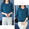 Fall Winter Women's Plus Size Sweater Long Sleeve Loose Crew Neck Knitwear Sweater Rhinestone Pullover Knit Top Stretch Jumper