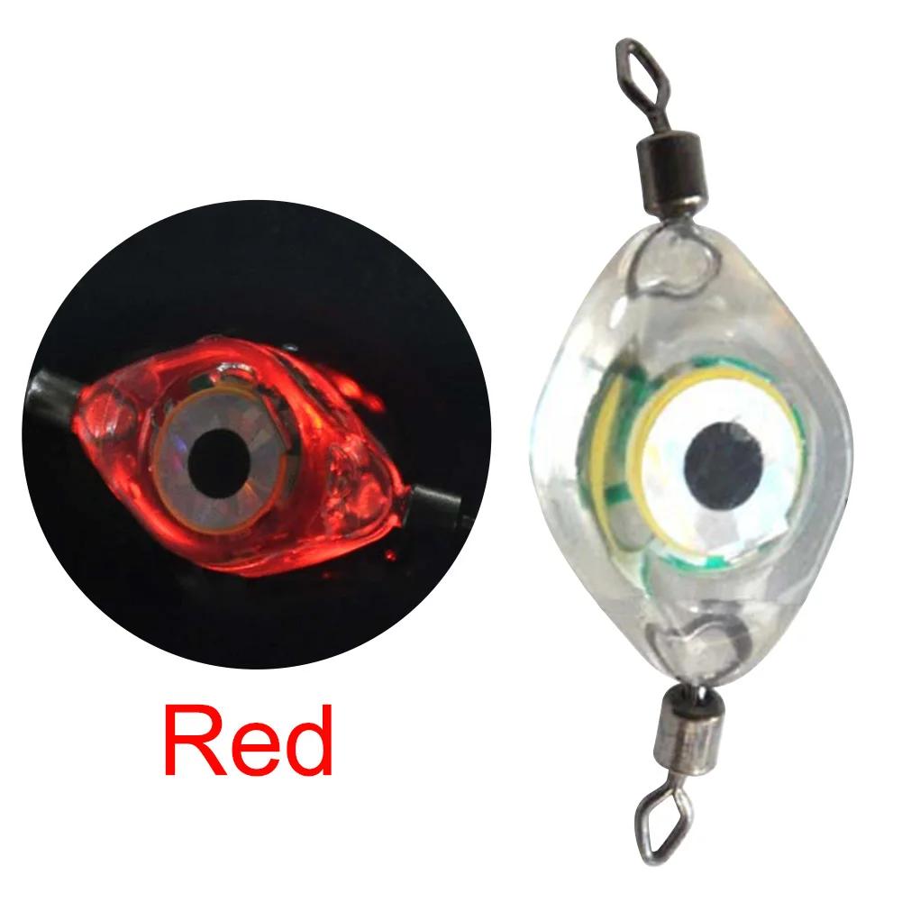 1-4pcs Mini Fishing Lure Light LED Attracting Fish Light Underwater Eye Shape Fishing Squid Fishing Bait Luminous Lure