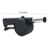 Portable Barbecue Blower Hand Crank BBQ Fan Small Manual Air Blower for Outdoor Barbecue, Camping and Hiking Picnic