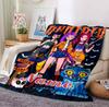 Custom Name Huntrix Squad Flannel Blanket Throw Blanket Soft Warm Sofa Bed home Decor Unique Gift