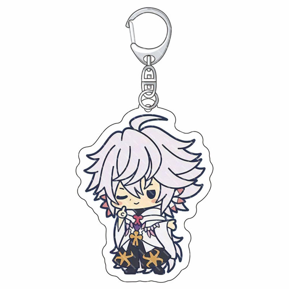 

Cute Anime Fate/FGO Acrylic Keychain Man Gilgamesh Key Chain key Chain Ring Keyring HolderFate/Grand Order Model Plate Fans Gift 6 cm
