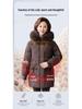 Damen Mittellange Jacke mit 90 % Daunenfüllung (weiße Entendaunen) - Wintermode 2025 für mittleres und älteres Alter