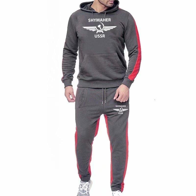 Traje deportivo para hombre Conjunto de dos piezas Sudadera con