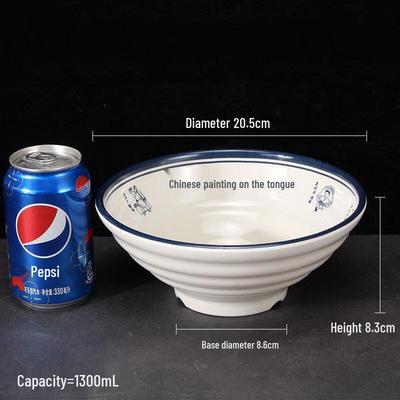 ZISIZ Melamine Noodle Bowl Set
