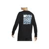 Nike Alphanumeric Logo Print Pullover Crewneck Long Sleeve T-Shirt Men Tops Black DZ2897-010