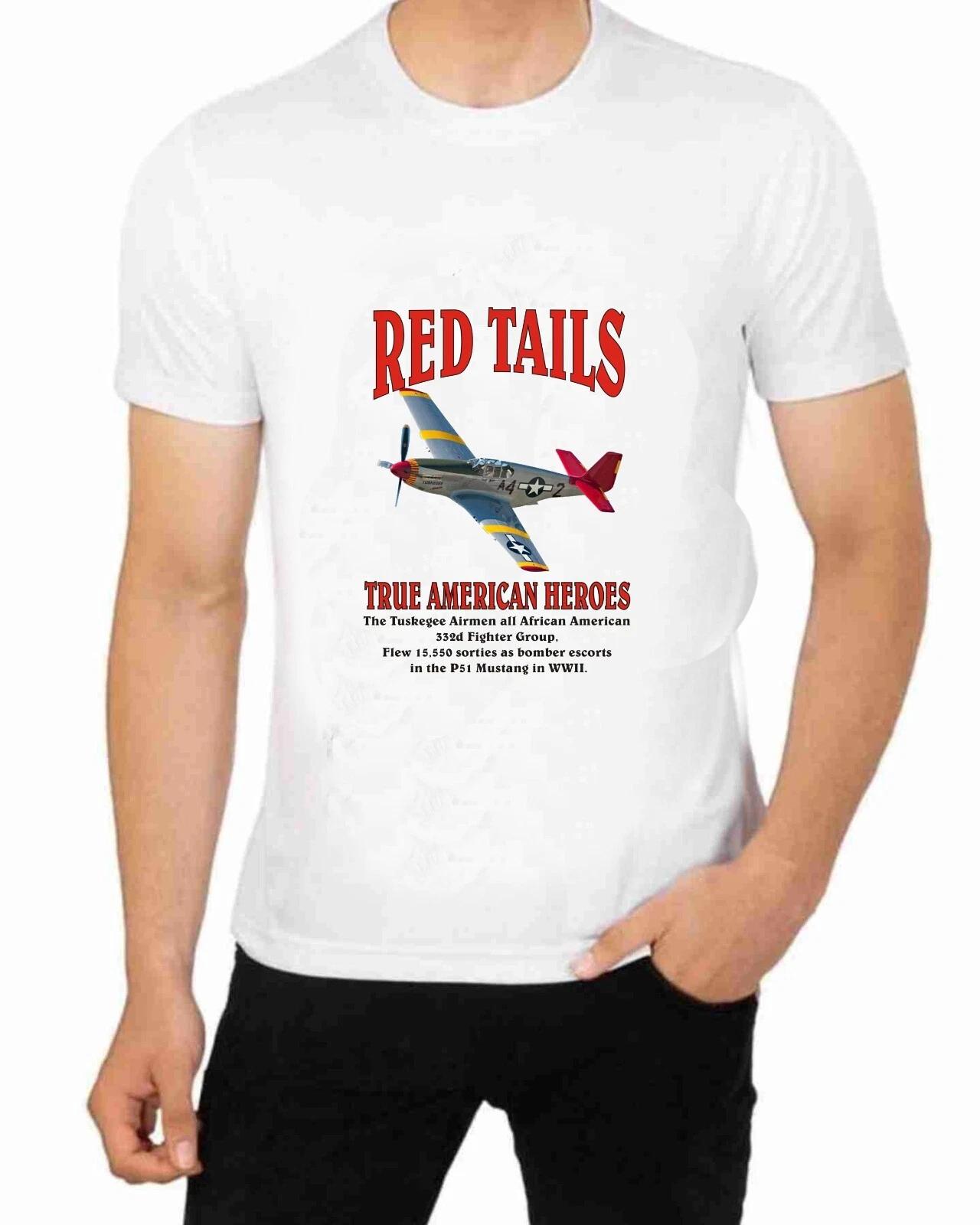 Tuskegee Airmen Red Tails T-Shirt for Men Apparel S