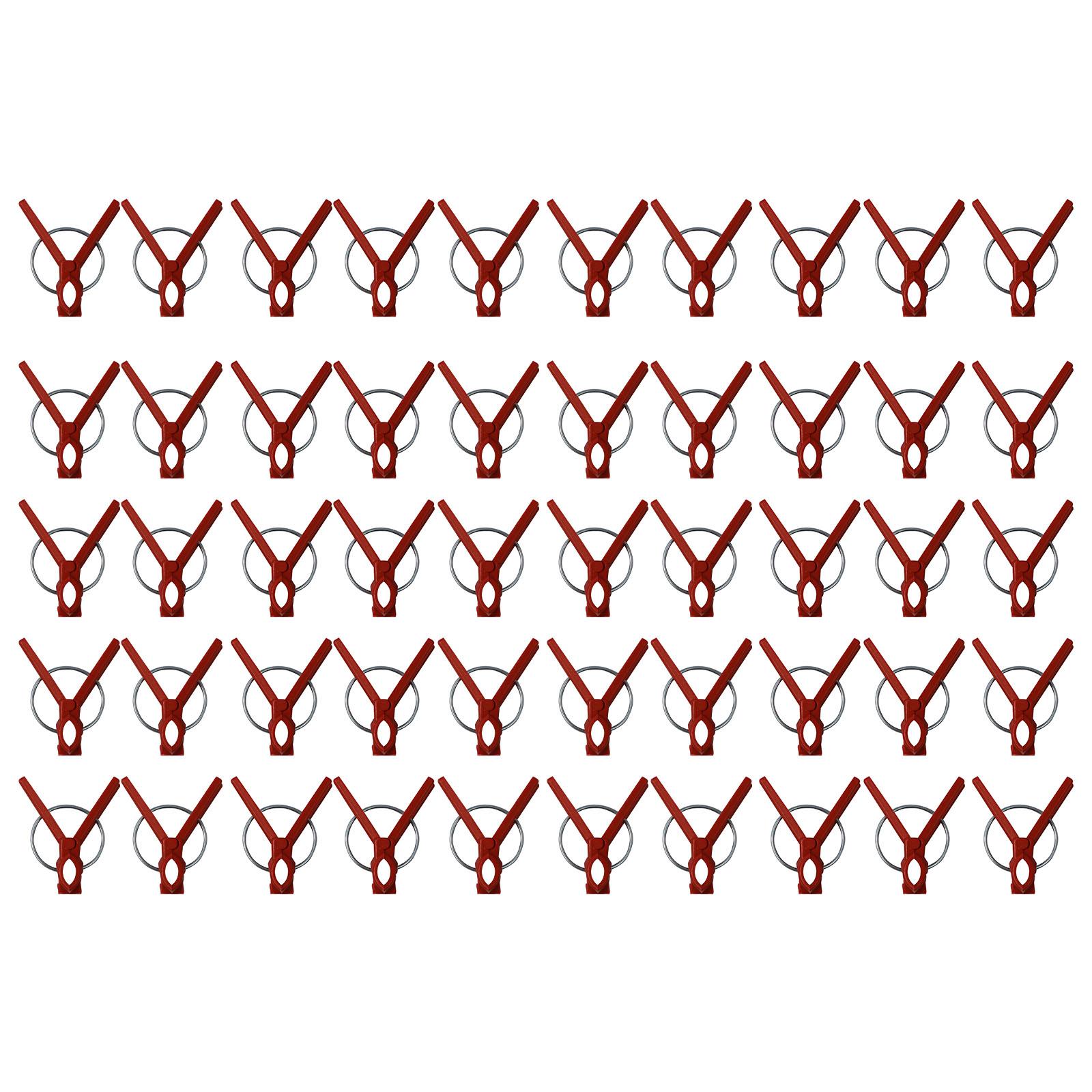 

50Pcs Plant Grafting Clip Plastic Plants Graft Clips For Cucumber Eggplant Watermelon Anti-fall Clamp Gardening Tool