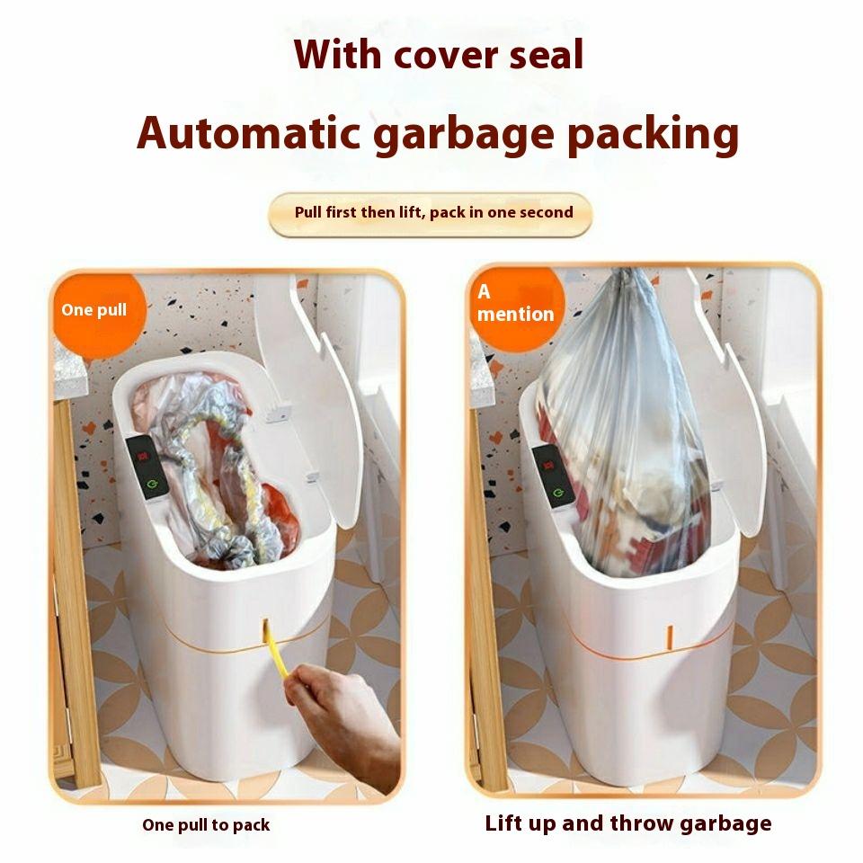 Automatic Smart Trash Can Inductive Household New Living Room Electric Toilet Toilet Sanitary Bucket