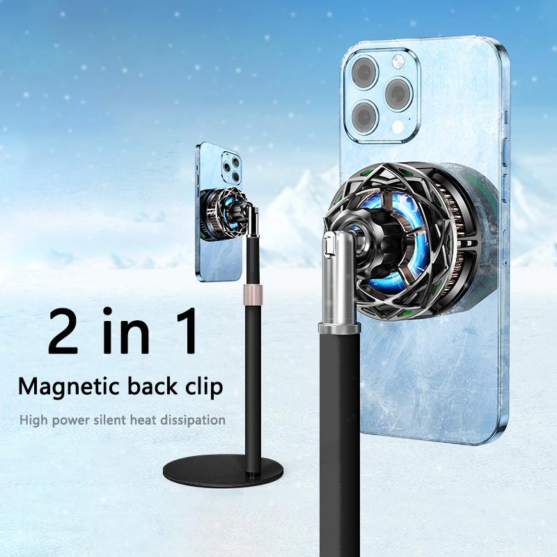 N9 Phone Radiator Fan Magnetic Cellphone Live Streaming Gaming Heat Dissipation Cooler with Tripod