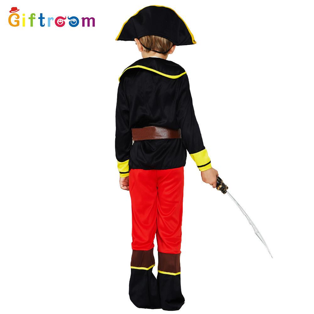 Stunning Kids Hook Pirate Costume Made Of Durable Polyester Ideal For Stage Performance