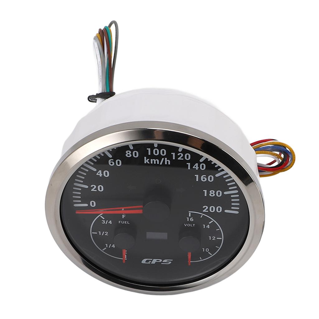 110mm 4 3 8in 3 In 1 GPS Speedometer Odometer with Voltmeter Fuel Level Gauge Turn Signal 200KM H for RV Yacht Truck