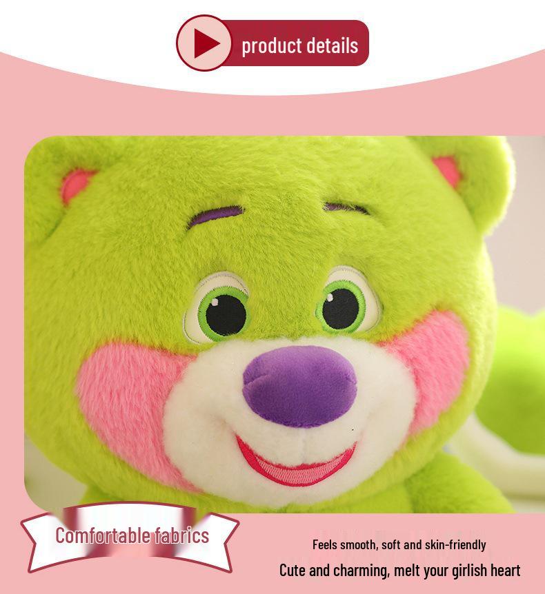 New Candy Color Teddy Bear Plush Toy: Cute Small Bear Doll Cushion for Bedtime Companion