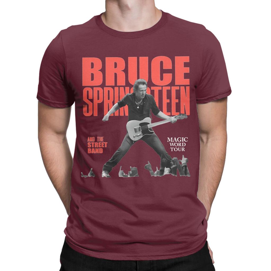 Pánské Dámské Grafický Potisk Bruce Springsteen Světové Turné Tričko Tričko Čistá Bavlna Rock and Roll Trička Oblečení