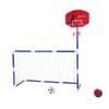 2 In 1 Sports Center Kids Basketball Football Sports Set Children Basketball Hoop Indoors Outdoors