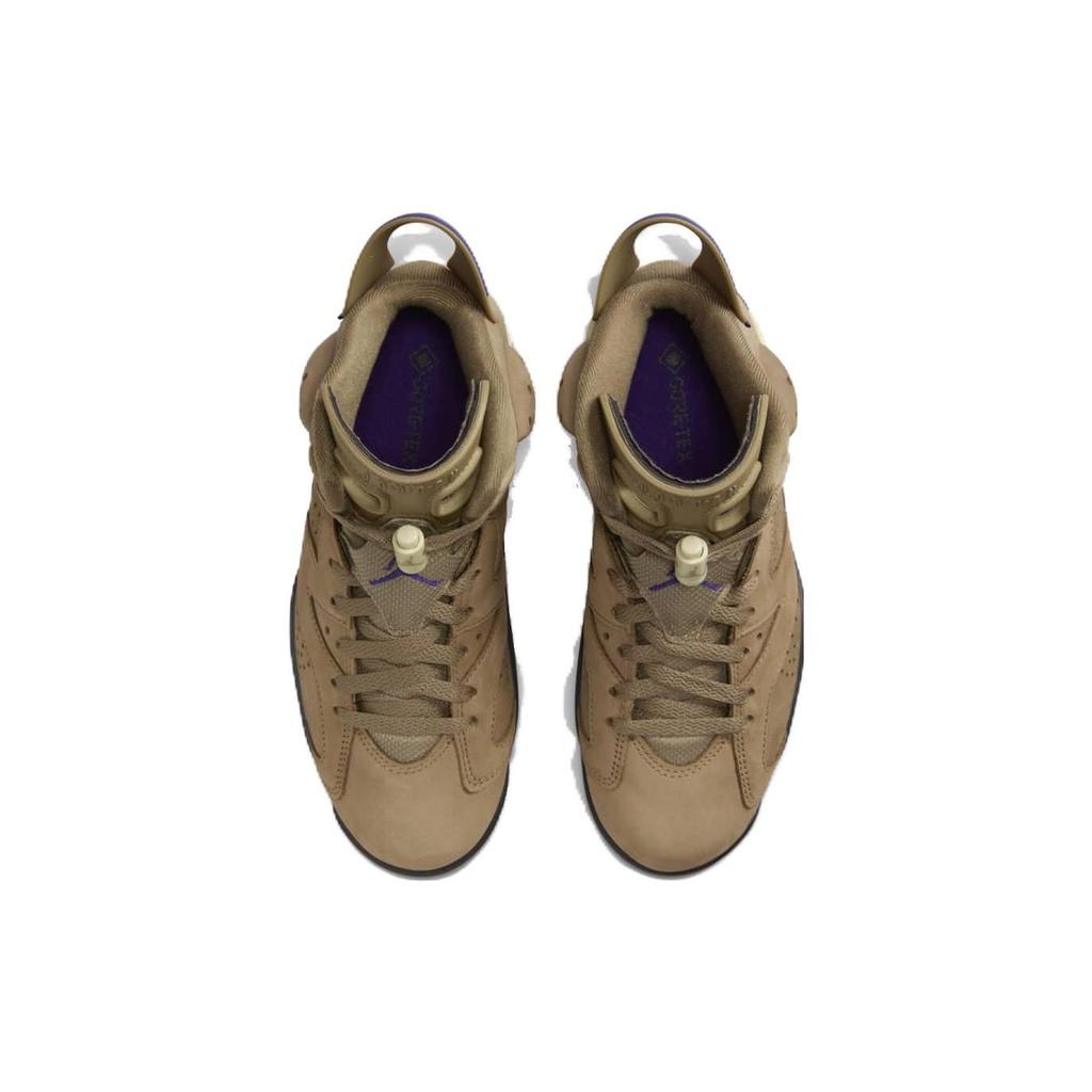 Air Jordan 6 Retro GORE-TEX Brown Kelp Women Sneakers Team-Gold Shadow-Brown Court-Purple FD1643-300