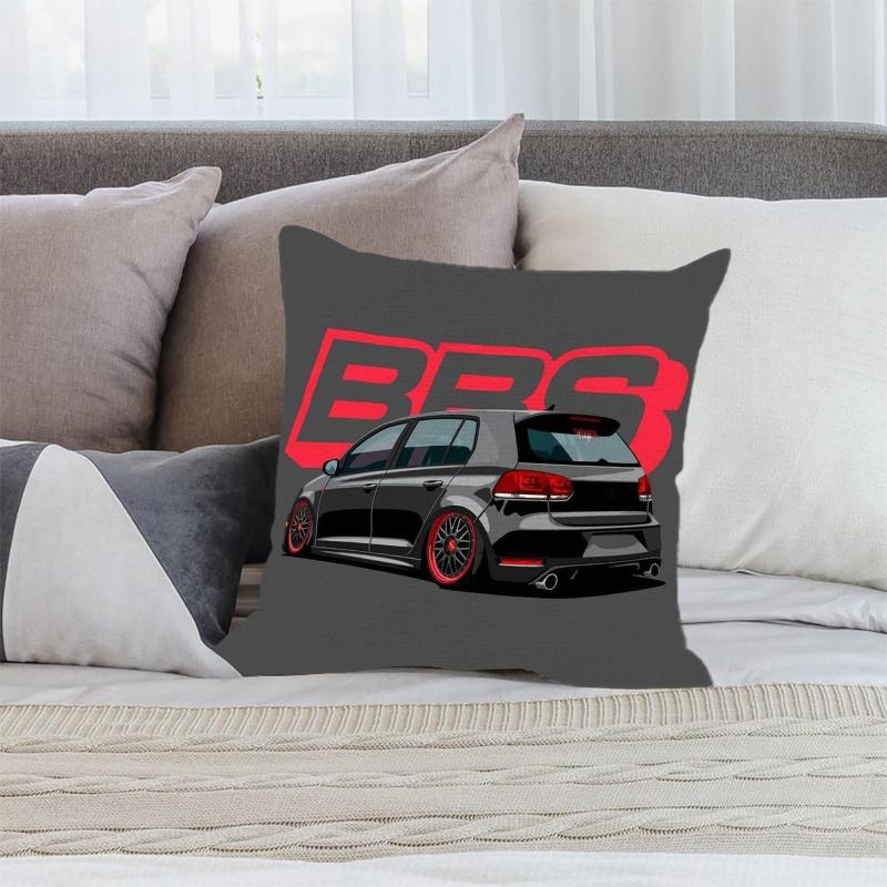 Tire & Car Theme Square Pillow Cover, 45X45Cm, Home Dorm Office Outdoor Cushion Cover