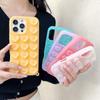 Capa de Celular de Silicone Macio com Ventosa de Coração de Amor Brilhante Para iPhone Air 17 16 15 14 13 Pro Max Ventosa Suporte Gadget para Selfies Capa