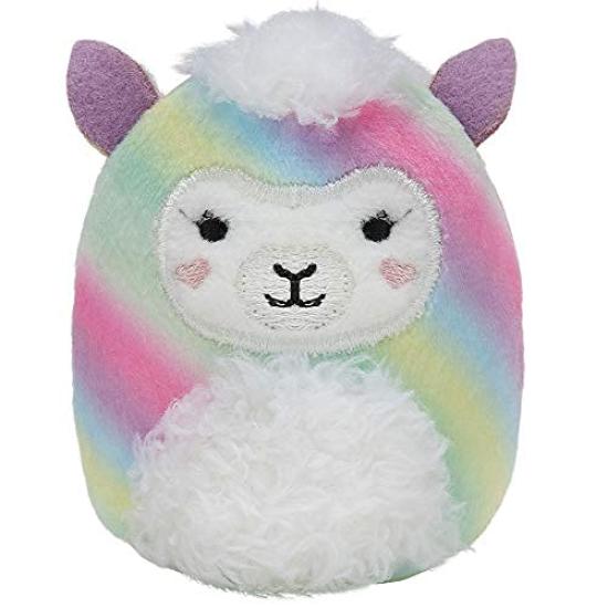 Squishville Mini Plush Rainbow Dream 6 Rainbow Irresistible Soft Colorful Plush Mini and Panda Squishmallow's Squad, 2-inch Animals, Cat, Llama,