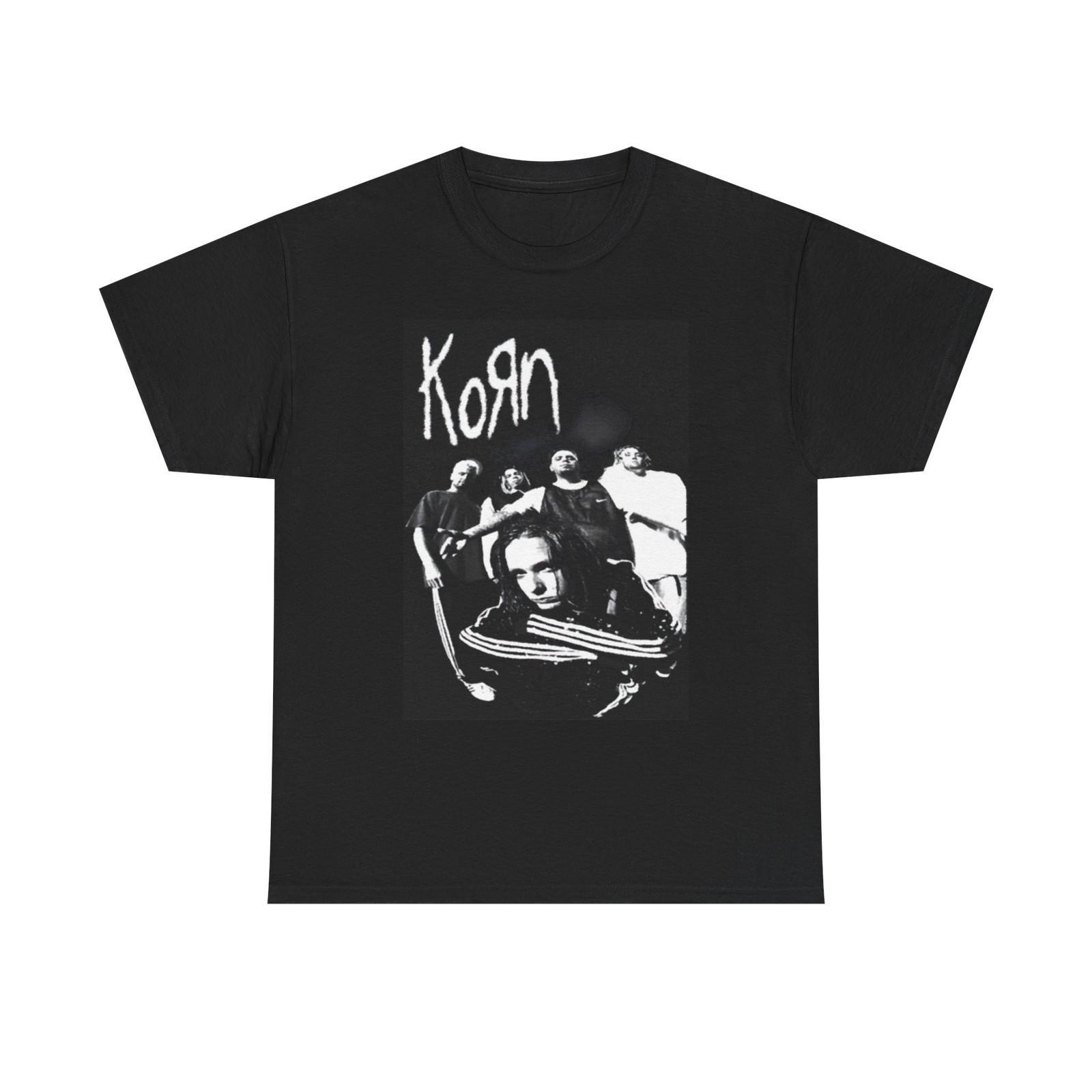 Korn Vintage Graphic T Shirt Retro Rock Metal Merch Heavy Cotton Tee XXXL
