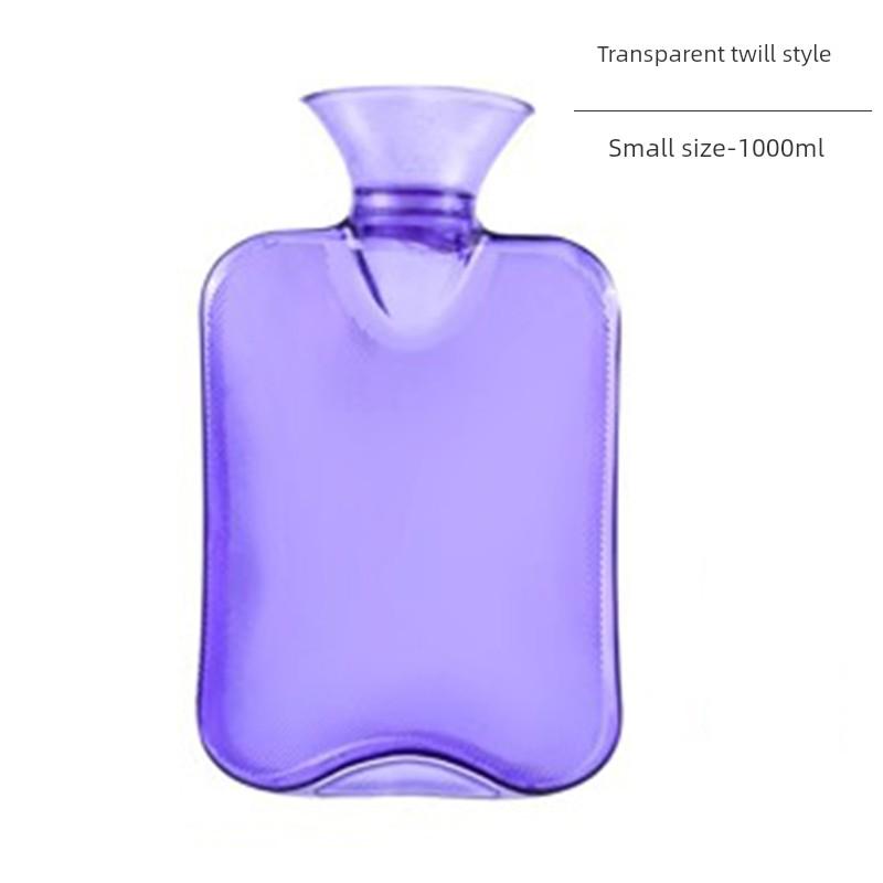 Hot Water Bottle, Transparent Large Water-Filled Heating Bag, Thickened Pvc Hand Warmer, Bed Heating Pad, Belly Warmer