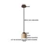 IWHD Wabi Sabi Stil LED Pendelleuchte Möbel Wohnzimmer Schlafzimmer Zubehör Gelber Travertin Hängeleuchte Hängeleuchte