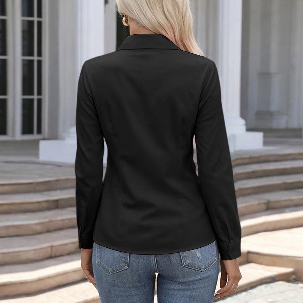 Womens Button Down Shirts Long Sleeve Tops  Blouses Business Casual Fashion Outfit