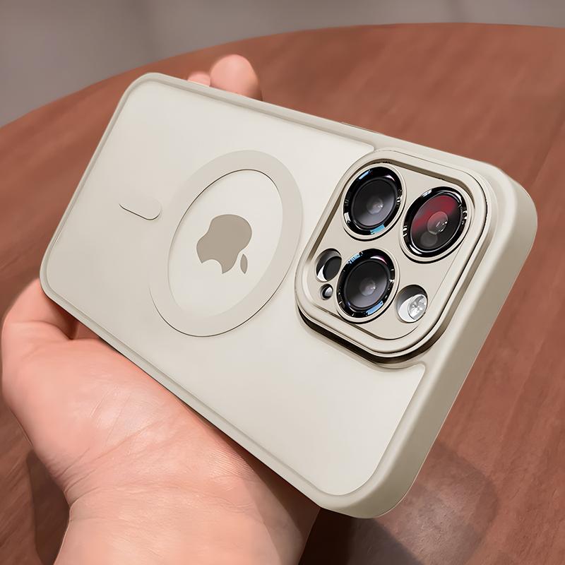 

Роскошный прозрачный чехол для Magsafe для iPhone 14 13 12 11 15 Pro Max Plus Чехлы Магнитная беспроводная зарядка Полупрозрачная противоударная крышка For iPhone 14
