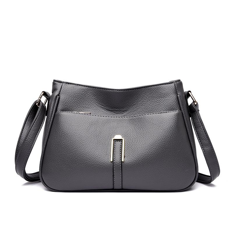 One Shoulder Crossbody Bucket Bag Women's 2025 New Spring and Summer Simple Commuting Fashion Going Out Versatile Mobile Phone Bag Women
